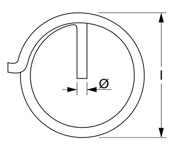 AS Cotter ring 1.5X20 AS Cotter ring 1.5X20