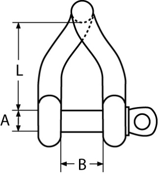 AS Twisted shackle 6