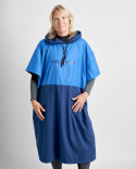 Rooster Quick Dry Poncho blue