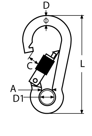AS Karabińczyk zakręcany z kauszą 5X50