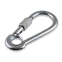 Screw-Lock Carabiner with Thimble 6x60 mm