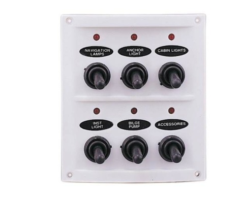 Maz. tablica 6 obwodów biała 108x122 mm PVC